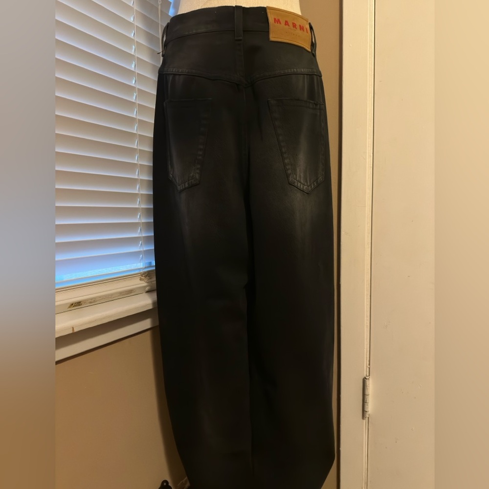 Marni Black Horseshoe Denim Jeans - Picture 3 of 11